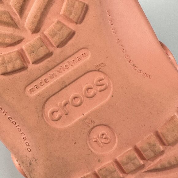 Crocs Mens Size 13 Papaya Classic Clog Mule Authentic Shoe Style 10001 - Picture 14 of 15